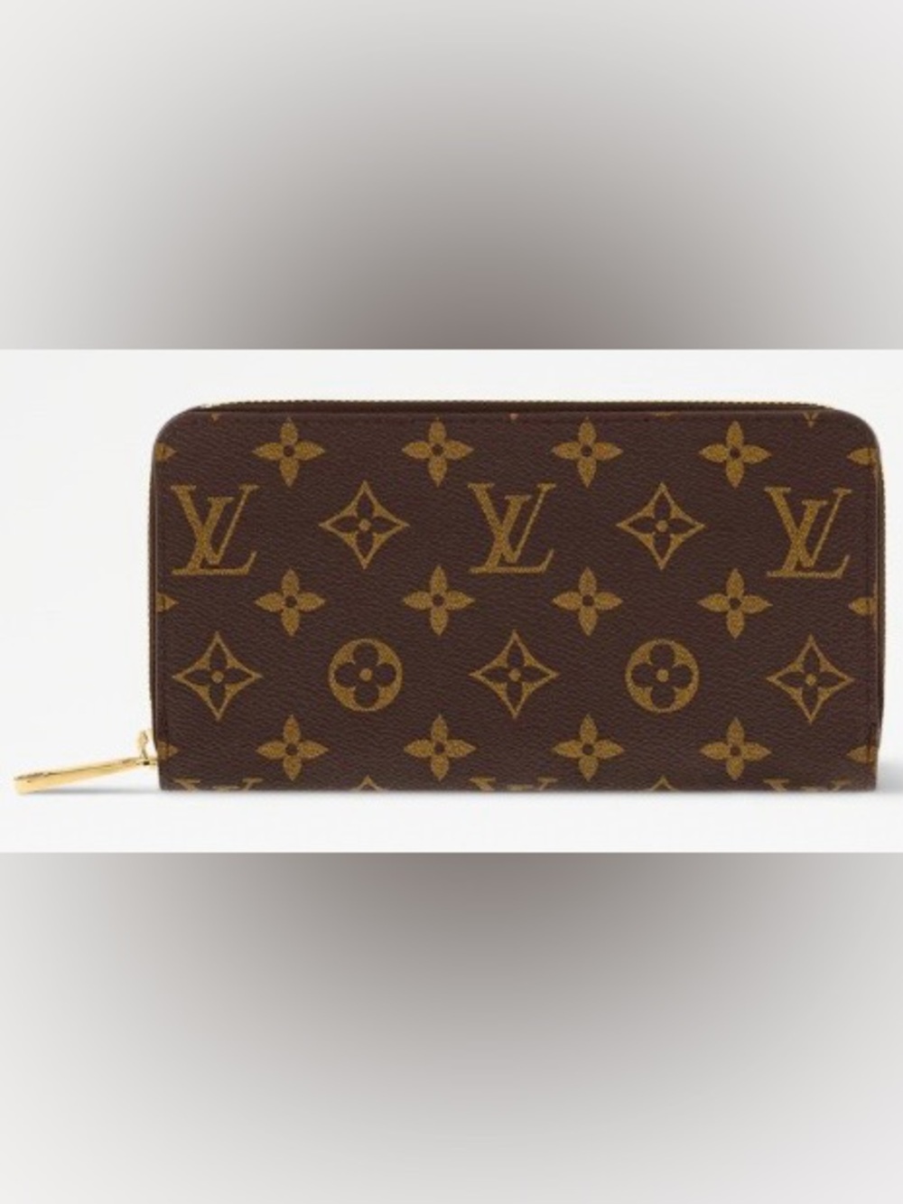 Louis Vuitton Brown Monogram Zip Around Card Holder Wallet - Picture 2 of 4
